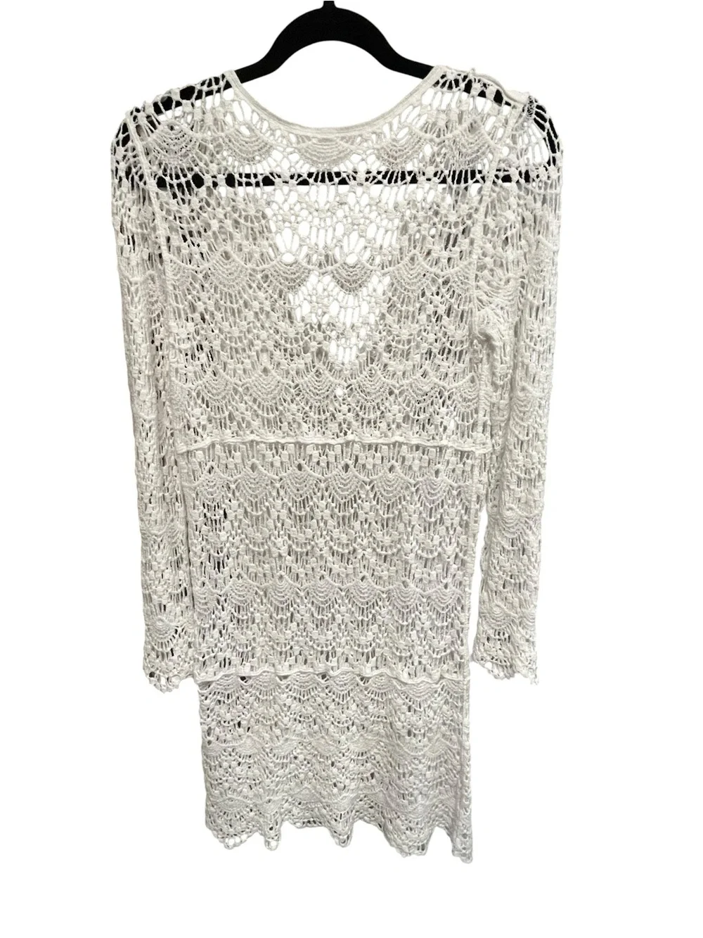 Crochet White Cover-Up Dress